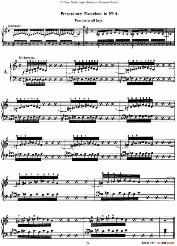 Technical Studies 60 Progressive Exercises （60首钢琴循序渐进练习曲 P1——10）
