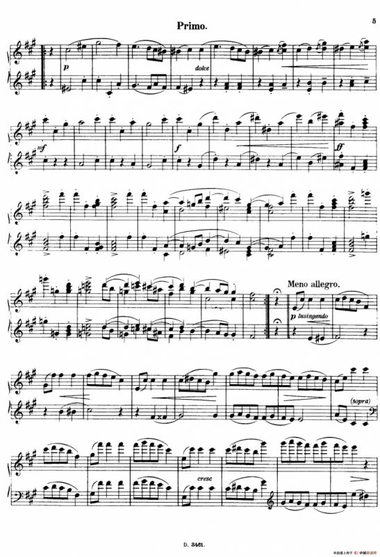 Walzer Op.3 - 4 hands（圆舞曲·四手联弹）