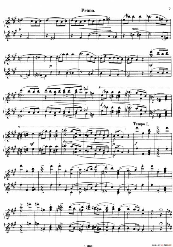 Walzer Op.3 - 4 hands（圆舞曲·四手联弹）