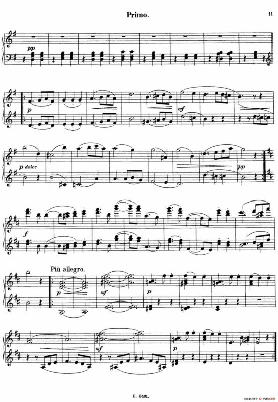 Walzer Op.3 - 4 hands（圆舞曲·四手联弹）