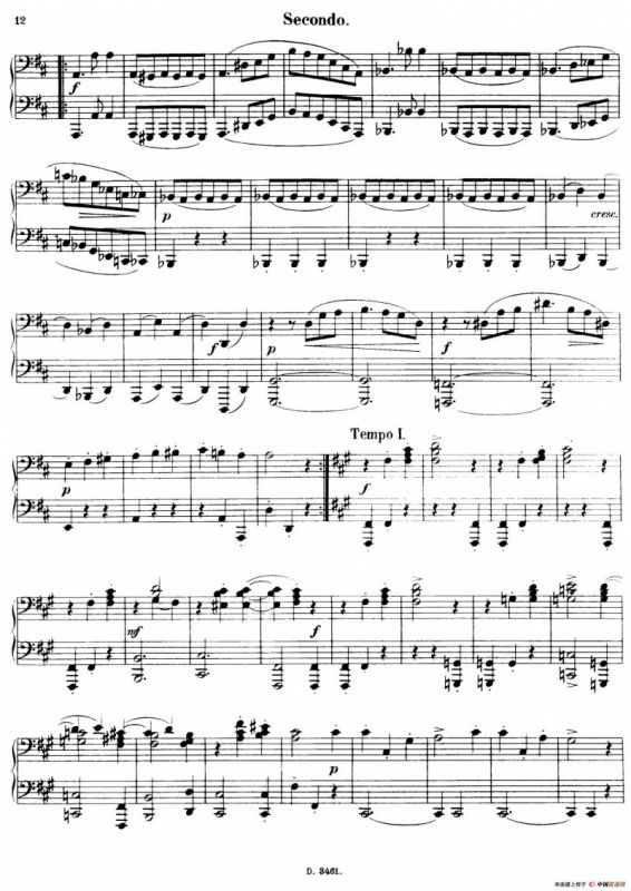 Walzer Op.3 - 4 hands（圆舞曲·四手联弹）