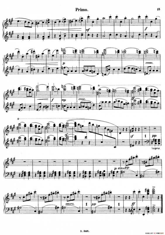 Walzer Op.3 - 4 hands（圆舞曲·四手联弹）