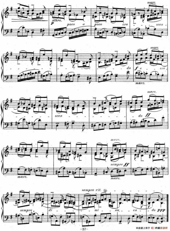 6 Preludes and Fugues Op.99（6首前奏曲与赋格·5）