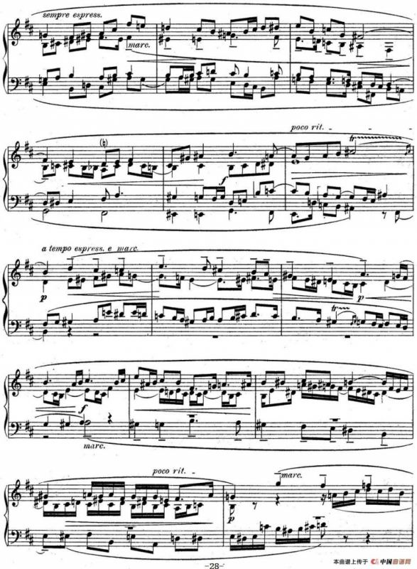 6 Preludes and Fugues Op.99（6首前奏曲与赋格·4）