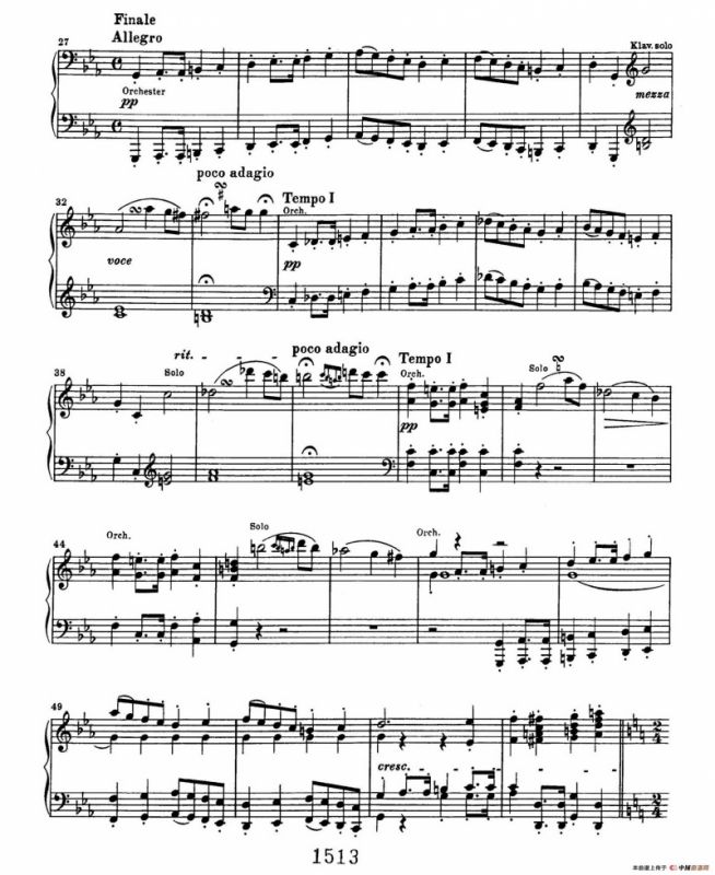 Choral Fantasia in c Minor Op.80（c小调合唱幻想曲·钢琴独奏版）