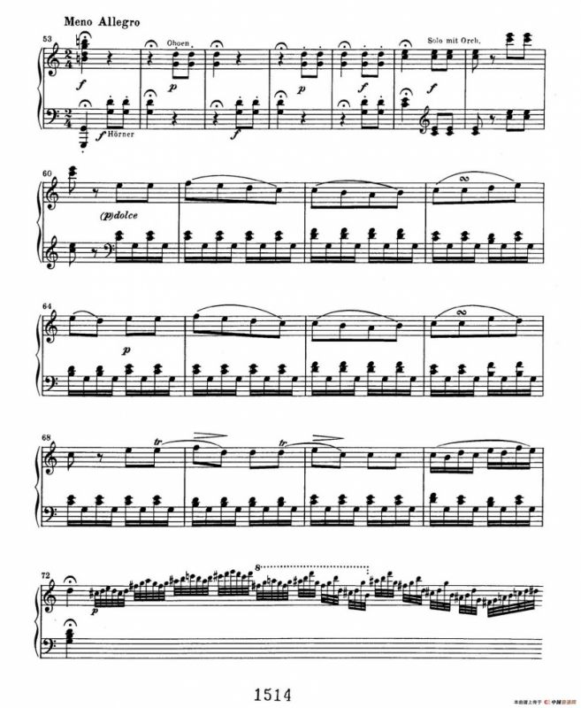 Choral Fantasia in c Minor Op.80（c小调合唱幻想曲·钢琴独奏版）