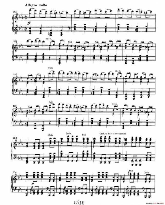 Choral Fantasia in c Minor Op.80（c小调合唱幻想曲·钢琴独奏版）