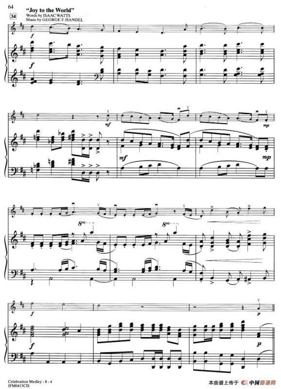 CELEBRATION MEDLEY（钢琴伴奏谱）