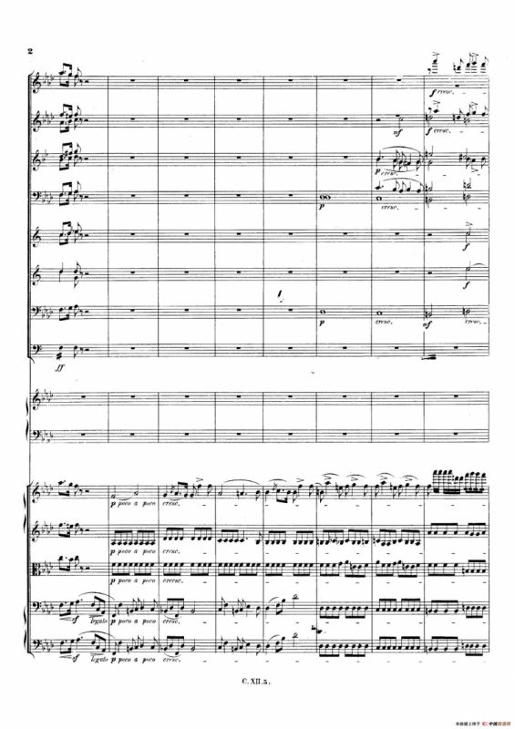 Piano Concerto No.2 in f Minor Op.21（f小调第二钢琴协奏曲·总谱）
