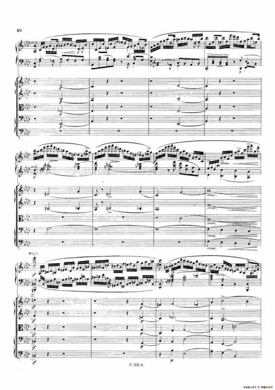 Piano Concerto No.2 in f Minor Op.21（f小调第二钢琴协奏曲·总谱）