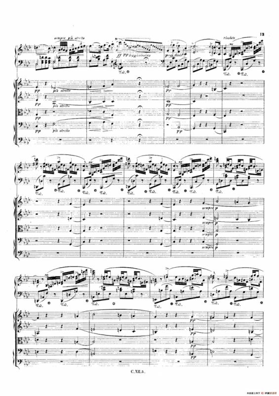 Piano Concerto No.2 in f Minor Op.21（f小调第二钢琴协奏曲·总谱）