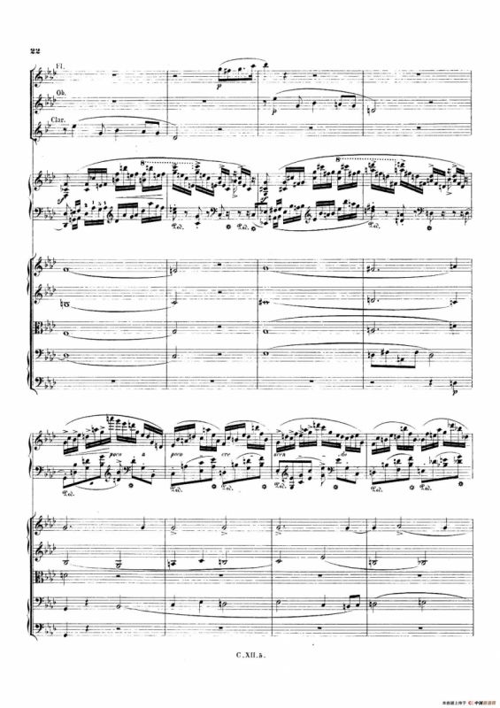 Piano Concerto No.2 in f Minor Op.21（f小调第二钢琴协奏曲·总谱）