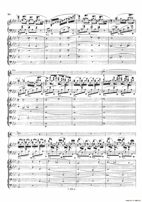 Piano Concerto No.2 in f Minor Op.21（f小调第二钢琴协奏曲·总谱）