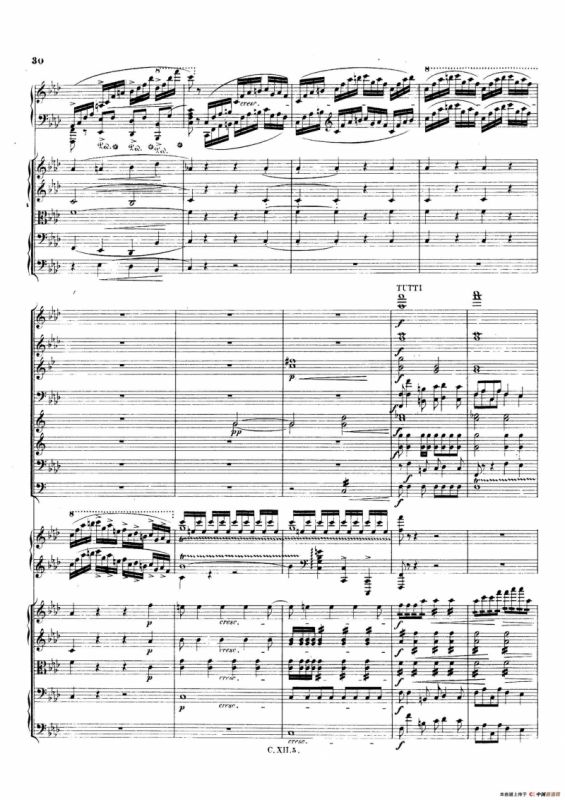 Piano Concerto No.2 in f Minor Op.21（f小调第二钢琴协奏曲·总谱）