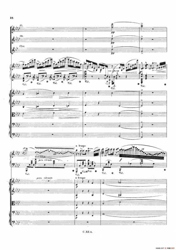 Piano Concerto No.2 in f Minor Op.21（f小调第二钢琴协奏曲·总谱）
