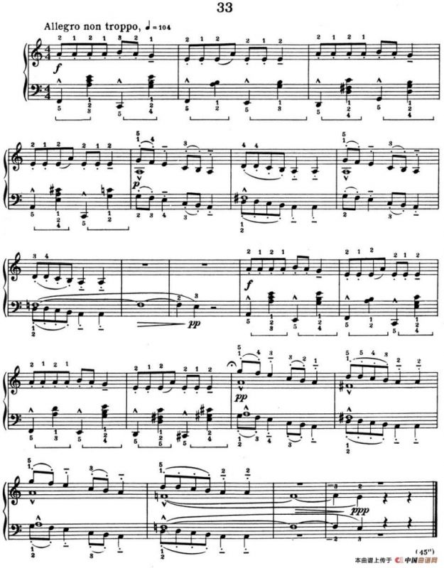 For Children Sz.42（献给孩子们·33）