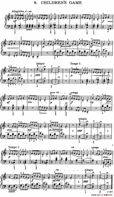 For Children Sz.42（献给孩子们·8）