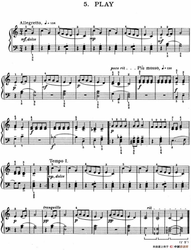 For Children Sz.42（献给孩子们·5）