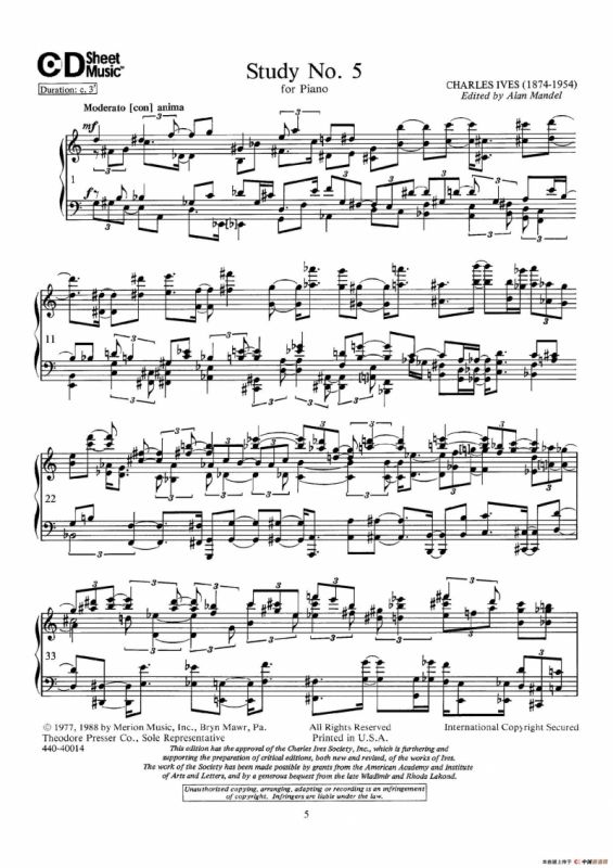 Study No.5（第五号练习曲）