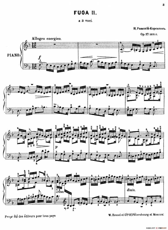 Six Fugues Op.17（6首赋格·Ⅱ）