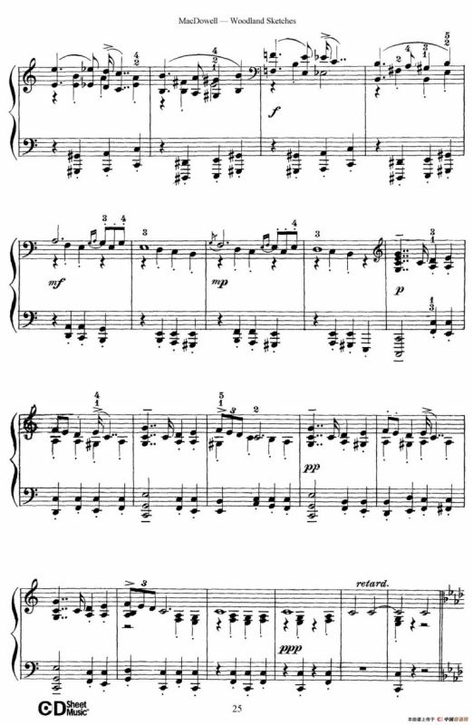 Woodland Sketches Op.51（森林素描·10）