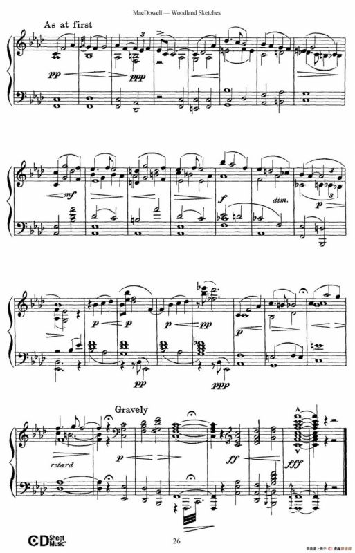 Woodland Sketches Op.51（森林素描·10）