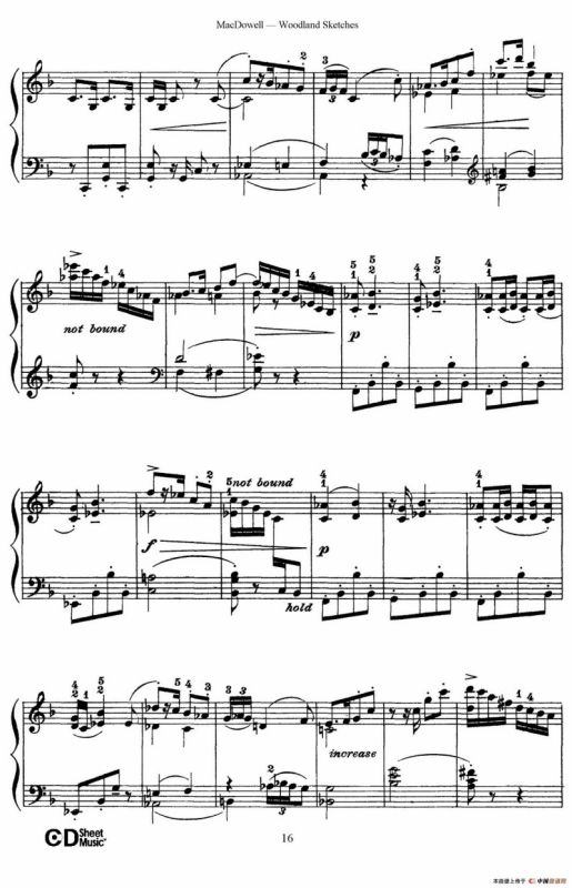 Woodland Sketches Op.51（森林素描·7）