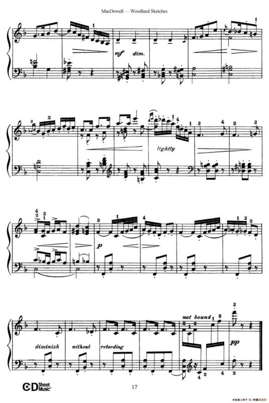 Woodland Sketches Op.51（森林素描·7）