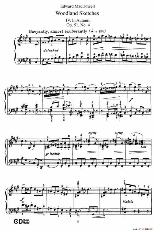 Woodland Sketches Op.51（森林素描·4）