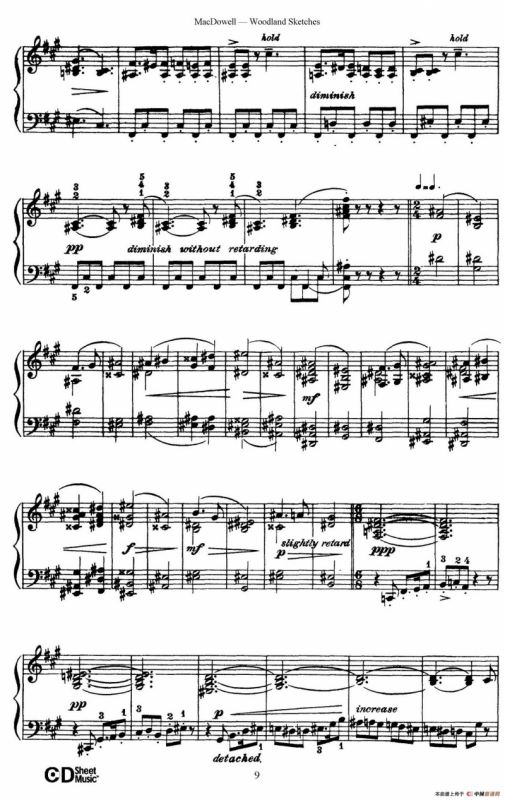 Woodland Sketches Op.51（森林素描·4）