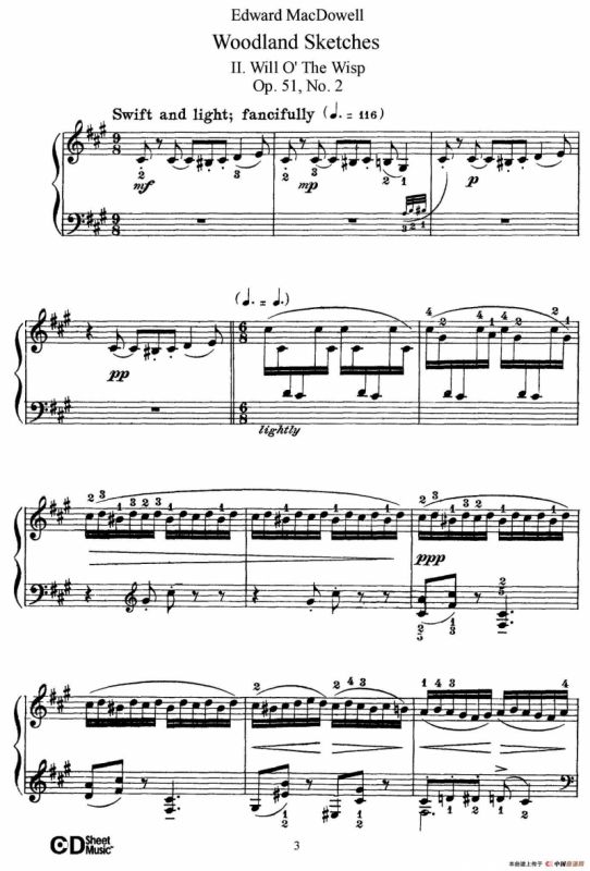 Woodland Sketches Op.51（森林素描·2）