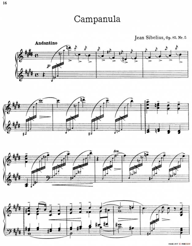 The Flowers（花之组曲）（Op.85.Nr.5-风铃草）