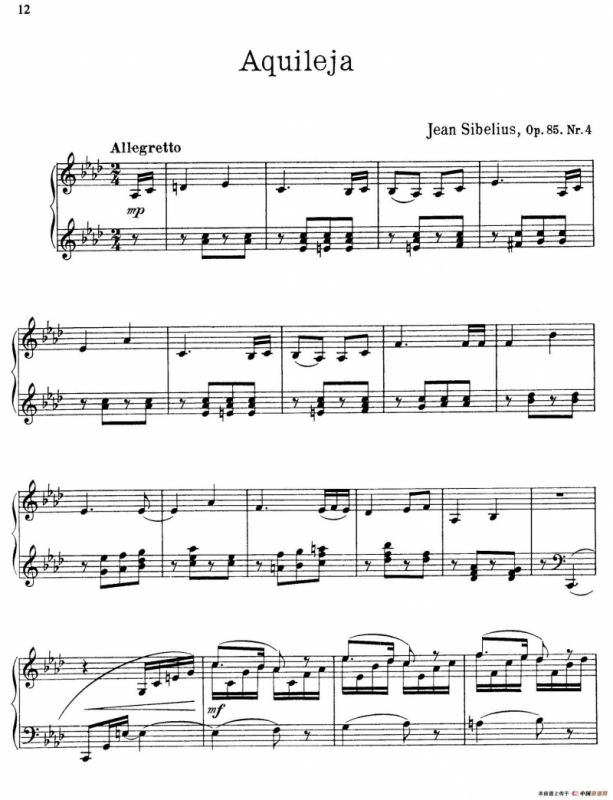 The Flowers（花之组曲）（Op.85.Nr.4）