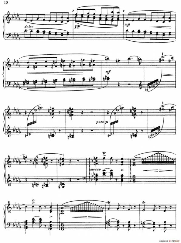 The Flowers（花之组曲）（Op.85.Nr.3-鸢尾）