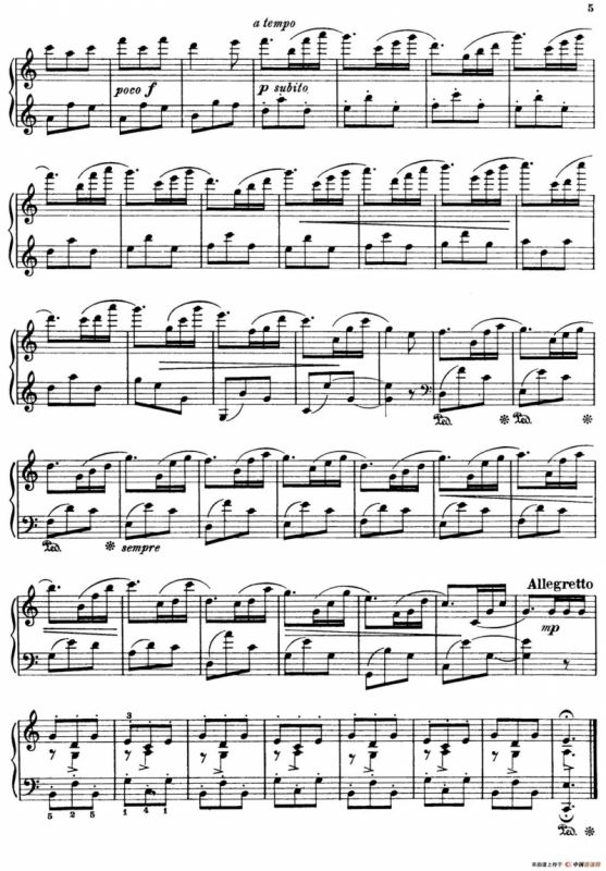 The Flowers（花之组曲）（Op.85.Nr.1-雏菊）