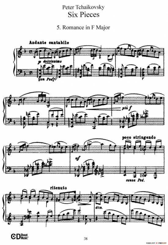 Six Pieces Op.51（6首小品·5）