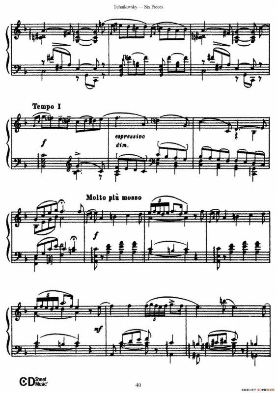 Six Pieces Op.51（6首小品·5）