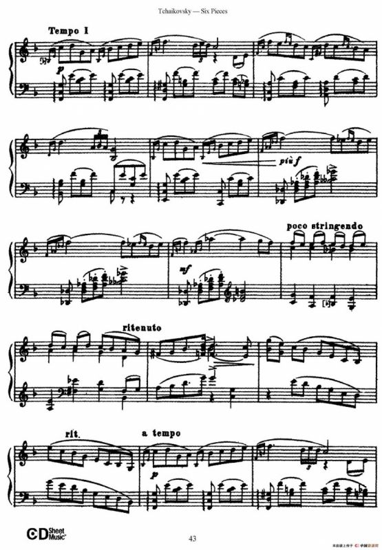 Six Pieces Op.51（6首小品·5）