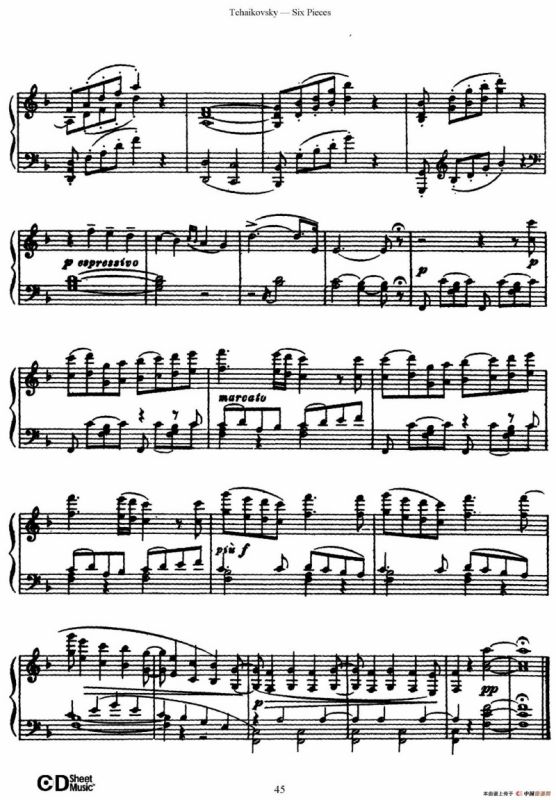 Six Pieces Op.51（6首小品·5）