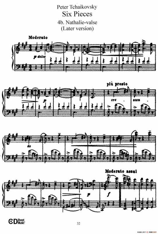 Six Pieces Op.51（6首小品·4b）