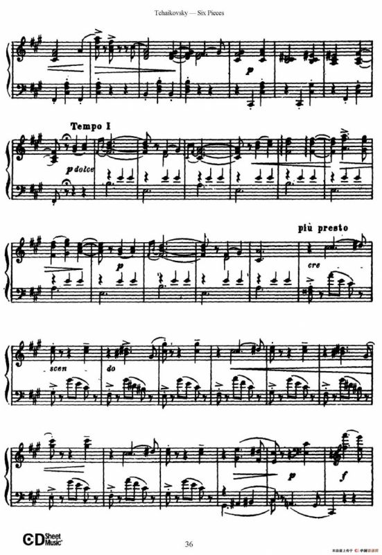 Six Pieces Op.51（6首小品·4b）