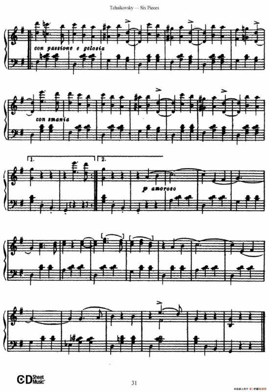 Six Pieces Op.51（6首小品·4a）