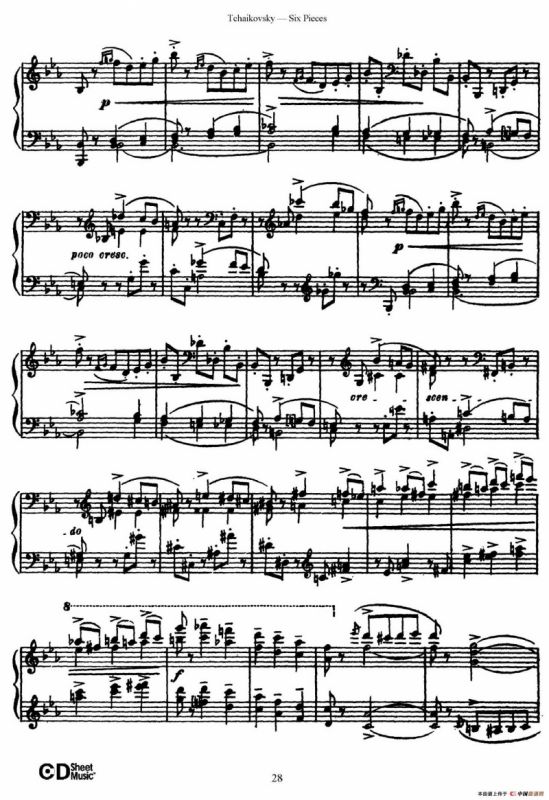 Six Pieces Op.51（6首小品·3）