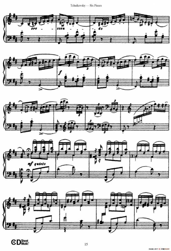 Six Pieces Op.51（6首小品·2）