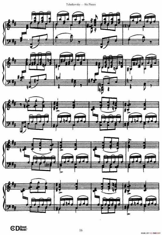 Six Pieces Op.51（6首小品·2）