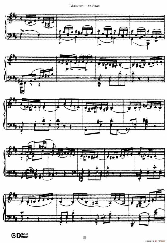 Six Pieces Op.51（6首小品·2）