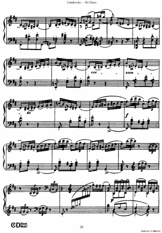 Six Pieces Op.51（6首小品·2）