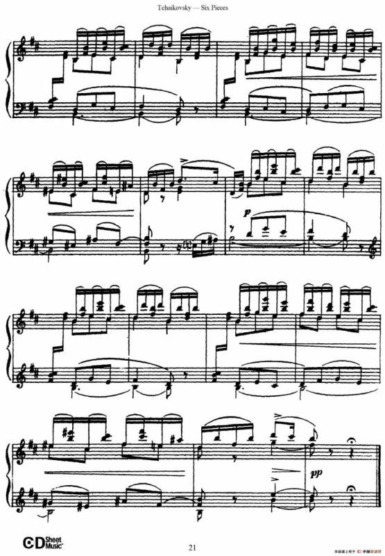 Six Pieces Op.51（6首小品·2）