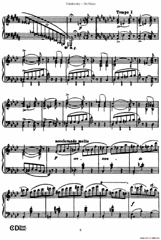 Six Pieces Op.51（6首小品·1）