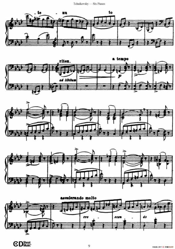 Six Pieces Op.51（6首小品·1）